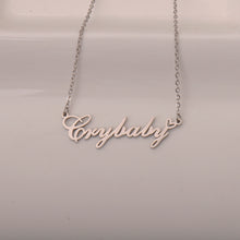 Load image into Gallery viewer, Crybaby Name Necklaces with Words Crybaby Pendant