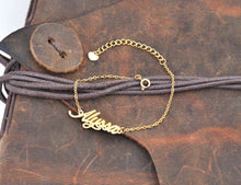 Load image into Gallery viewer, HUAN XUN Stainless Steel Alyssa Name Bracelet
