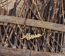 Load image into Gallery viewer, HUAN XUN Stainless Steel Alyssa Name Bracelet
