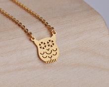 Load image into Gallery viewer, HUAN XUN Stainless Steel Owl Pendant Necklace
