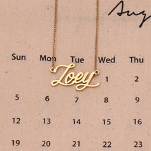 Load image into Gallery viewer, AOLOSHOW Zoey Name Necklace
