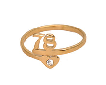 Load image into Gallery viewer, HUAN XUN Custom Fashion Finger Rings with Name or Initial Text on it
