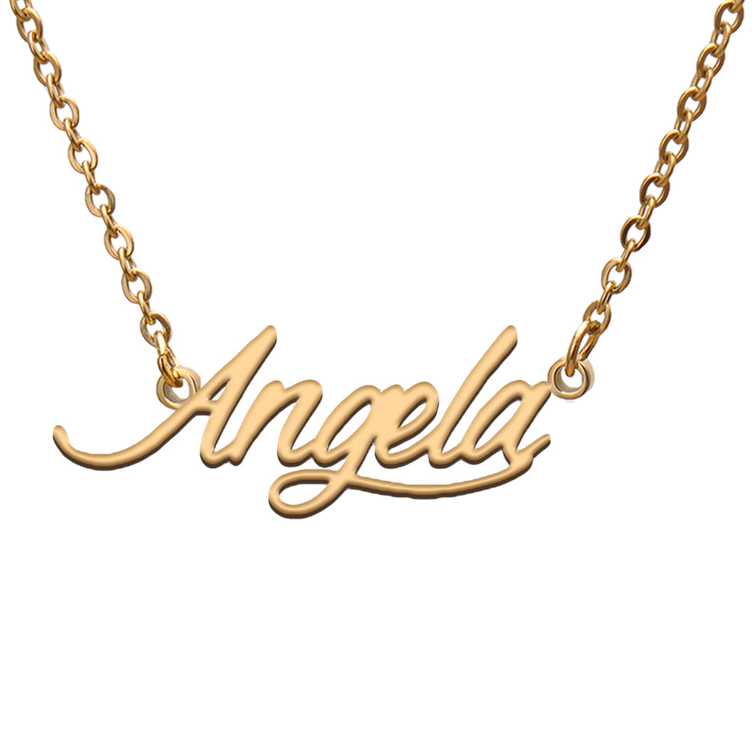 Angela Name Necklace
