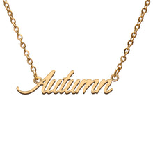 Load image into Gallery viewer, Autumn Name Necklace
