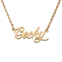 Load image into Gallery viewer, Becky Name Necklace
