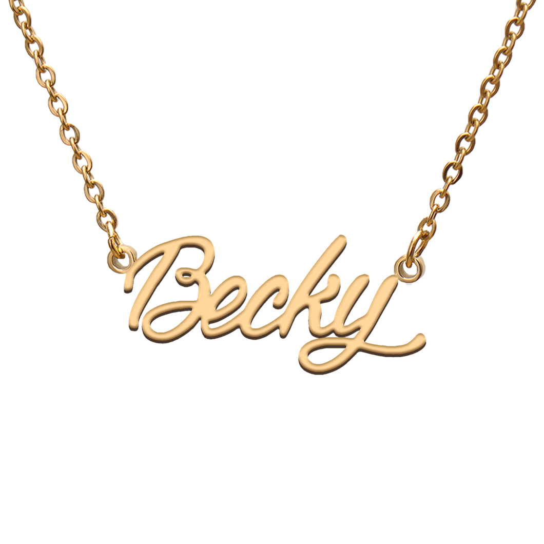Becky Name Necklace