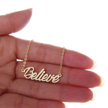Load image into Gallery viewer, Believe Name Necklace
