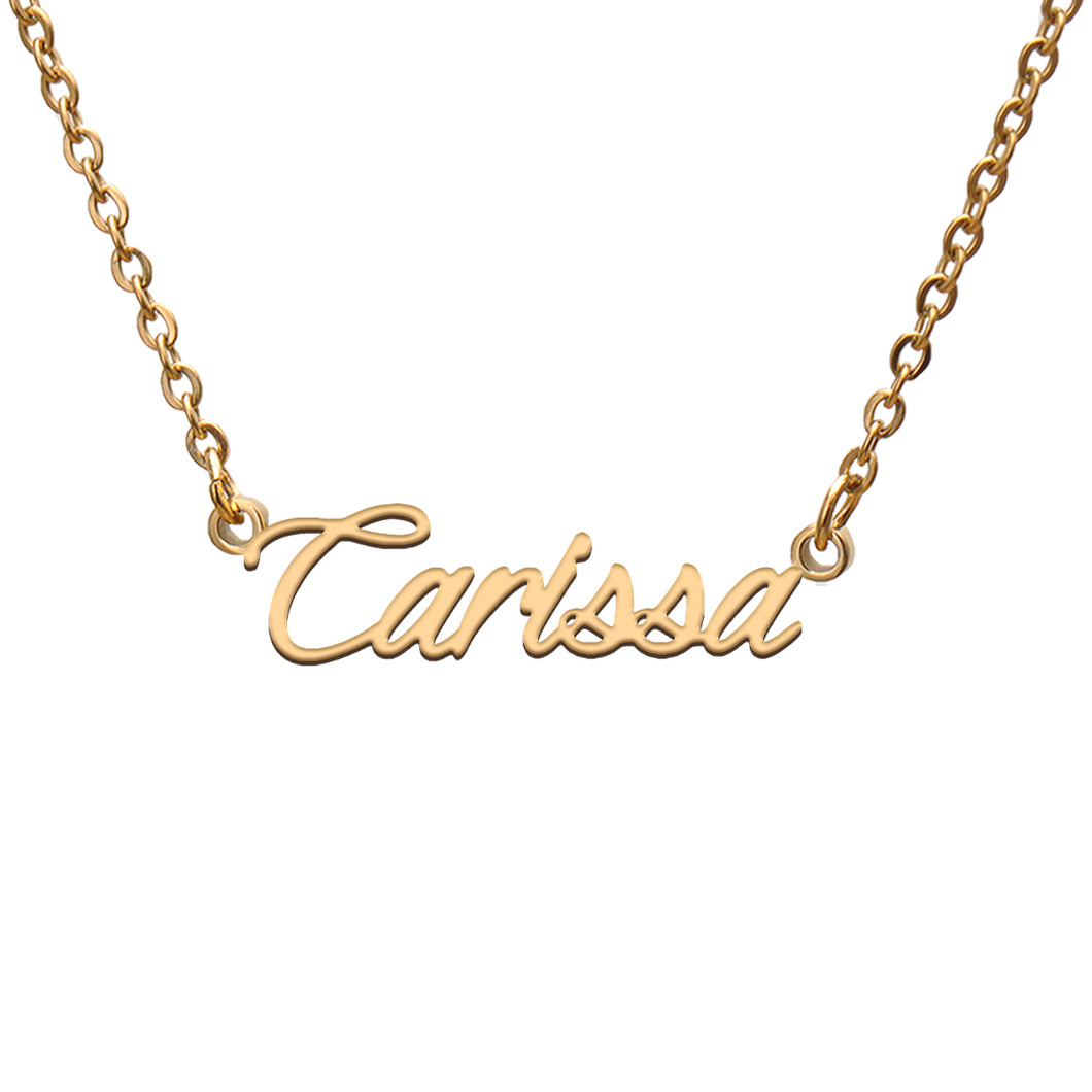 Carissa Name Necklace