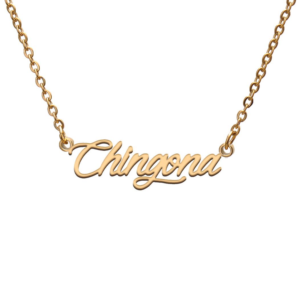 Chingona Name Necklace