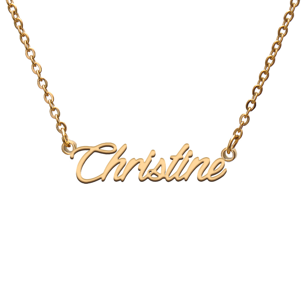 Christine Name Necklace