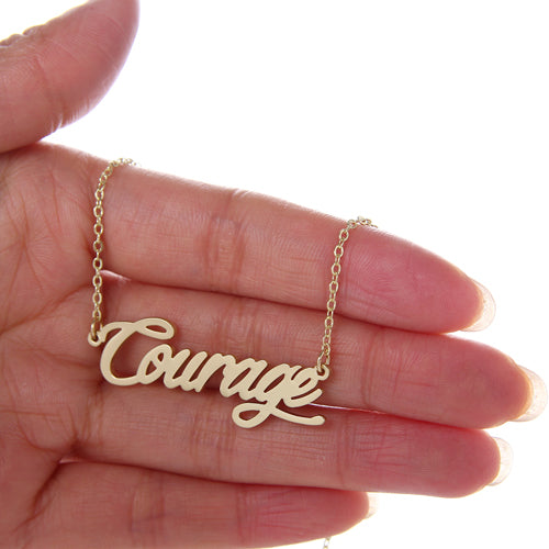 Courage Name Necklace