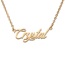 Load image into Gallery viewer, Crystal Name Necklace
