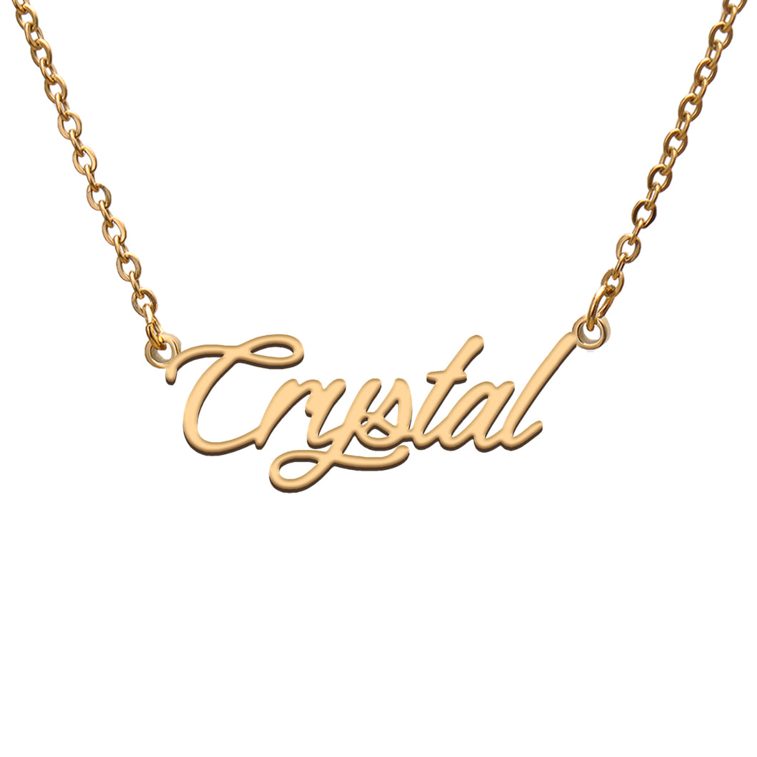 Crystal Name Necklace