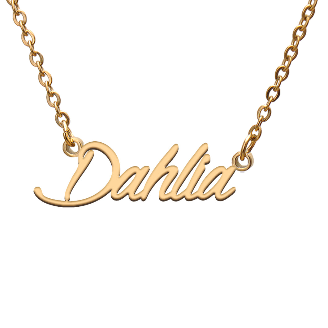 Dahlia Name Necklace