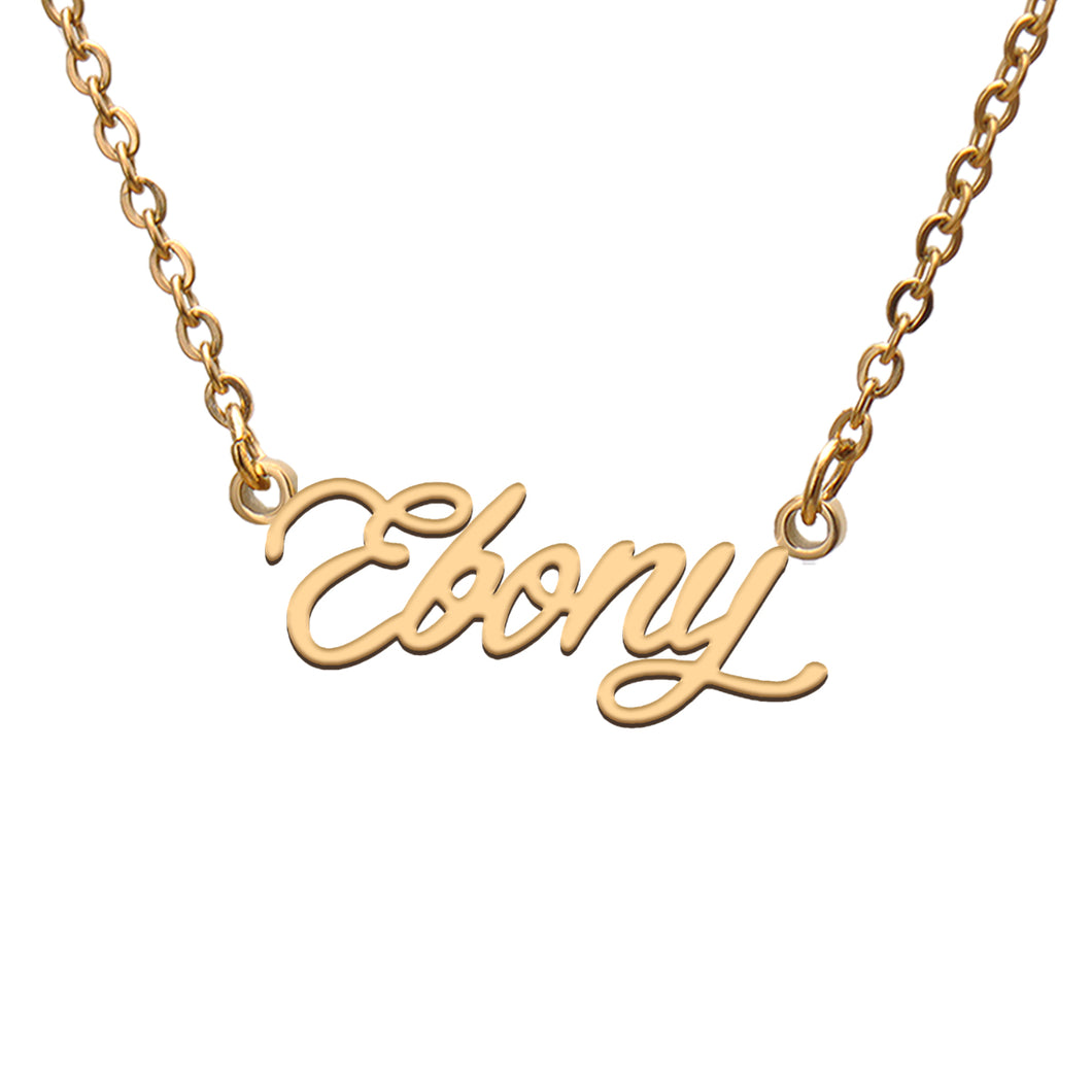 Ebony Name Necklace