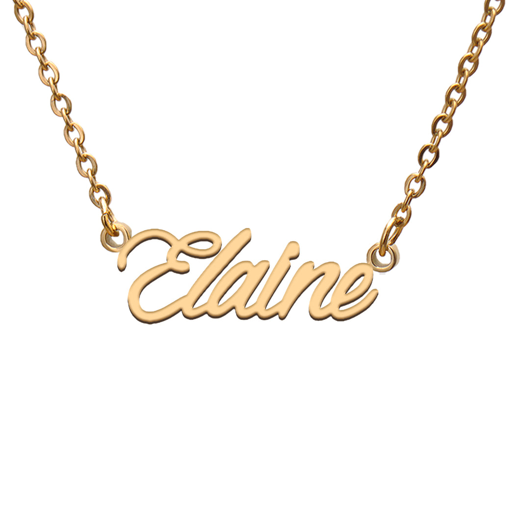 Elaine Name Necklace
