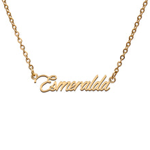 Load image into Gallery viewer, Esmeralda Name Necklace
