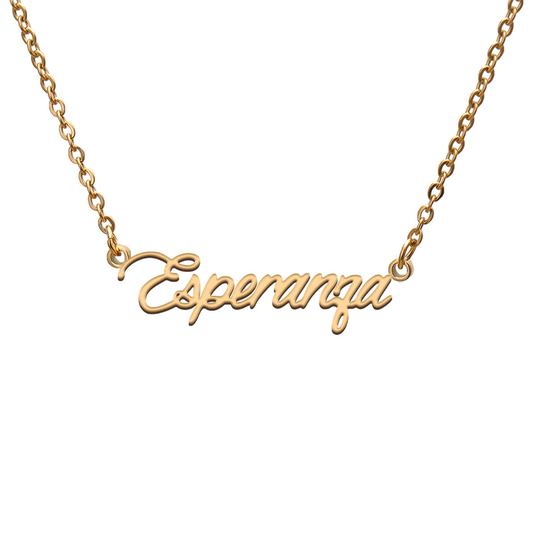 Esperanza Name Necklace