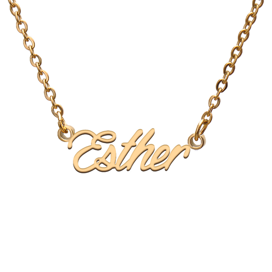 Esther Name Necklace