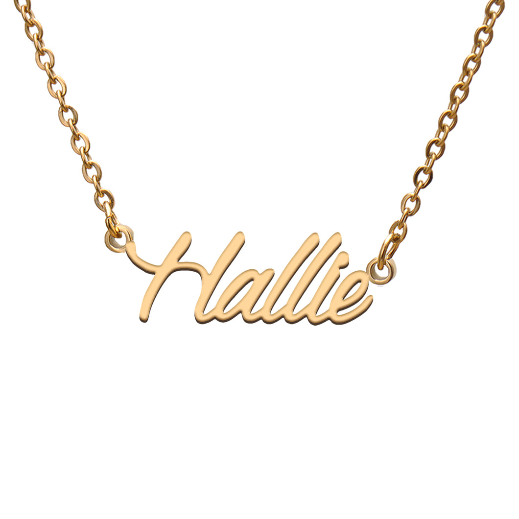 Hallie Name Necklace