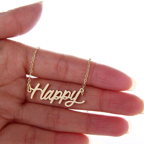 Happy Name Necklace