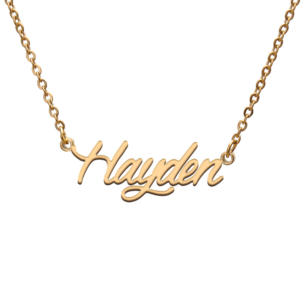 Hayden Name Necklace