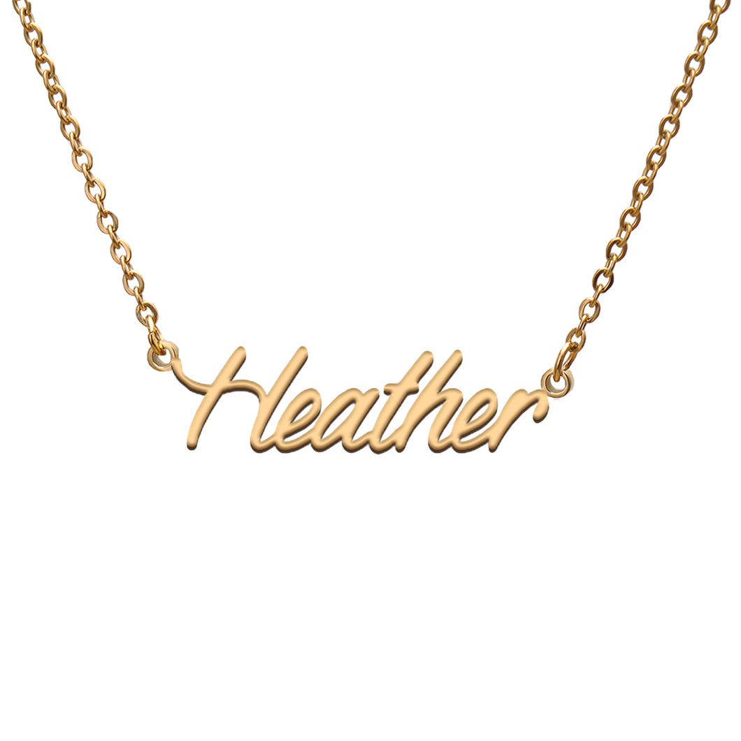 Heather Name Necklace