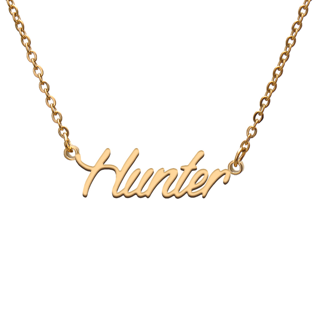 Hunter Name Necklace