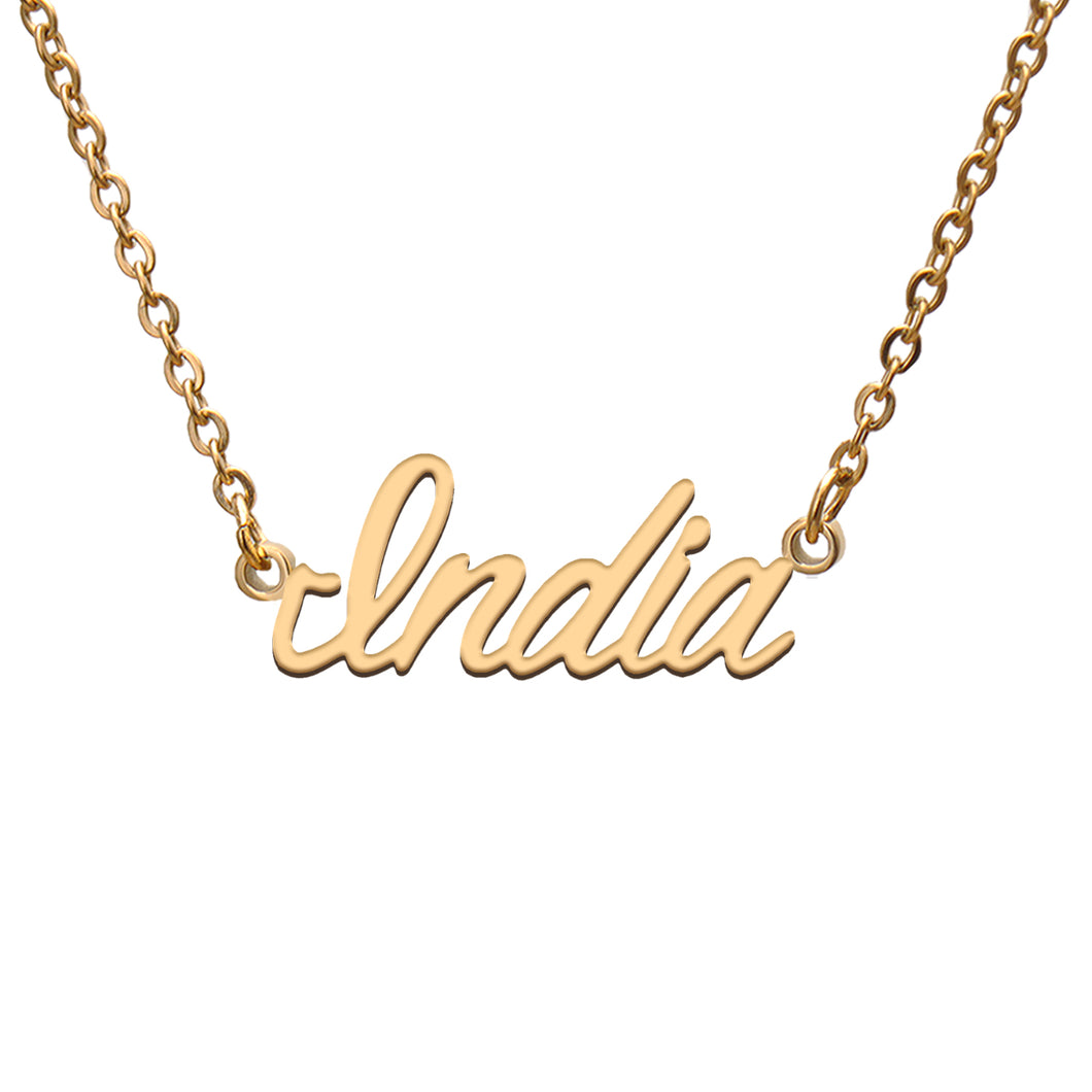 India Name Necklace