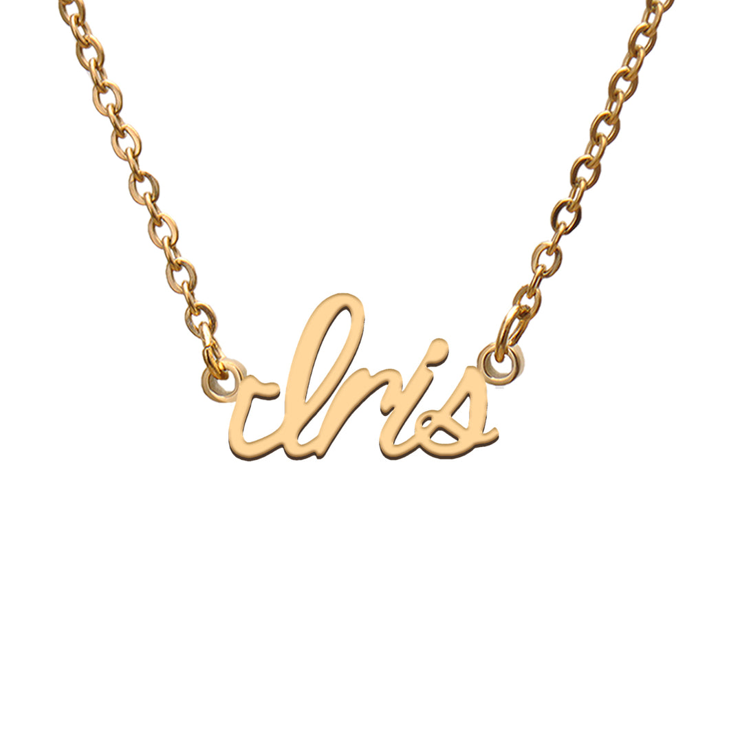 Iris Name Necklace