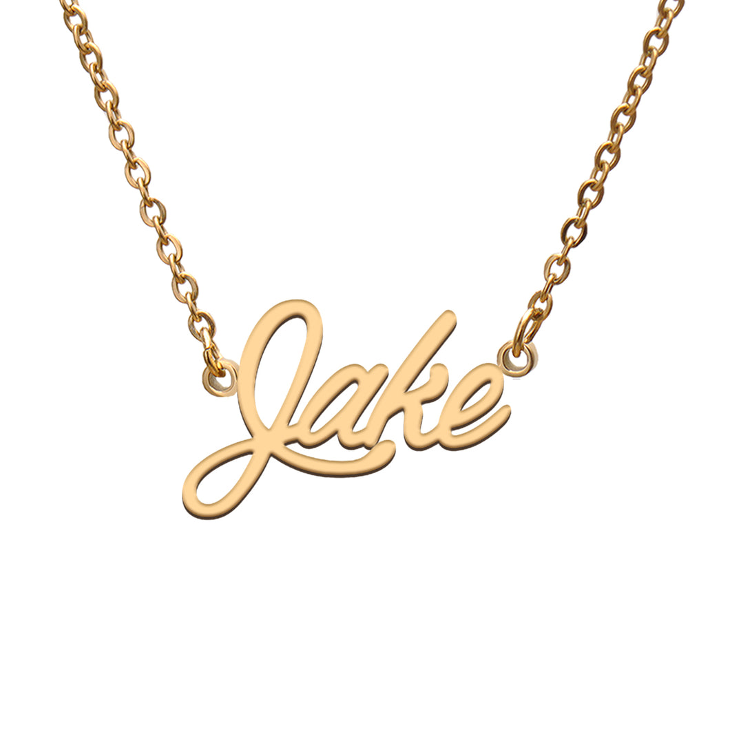 Jake Name Necklace