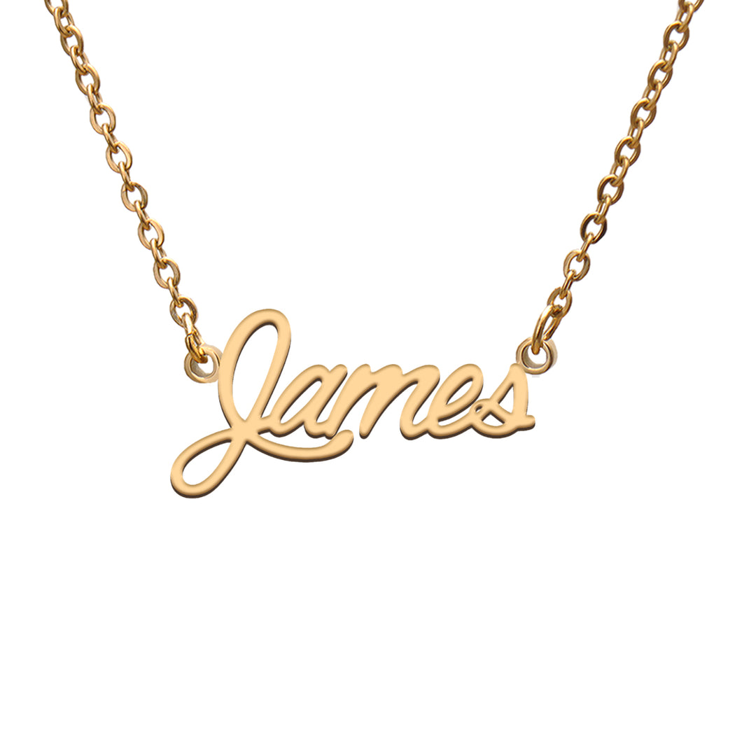 James Name Necklace