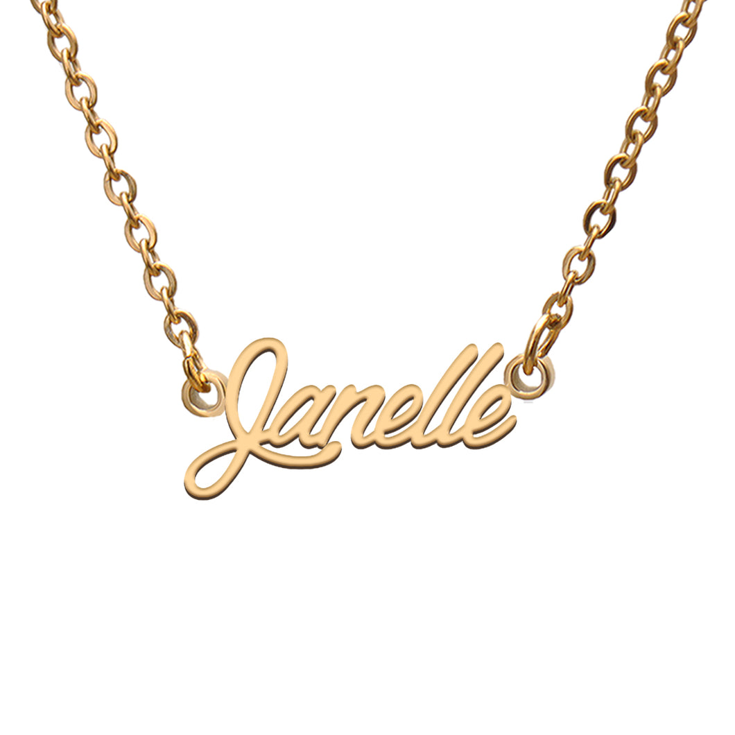 Janelle Name Necklace