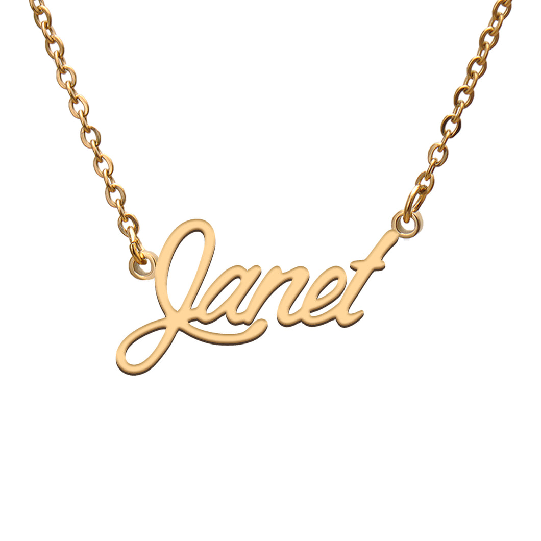 Janet Name Necklace