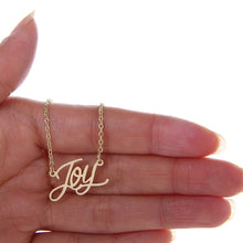 Load image into Gallery viewer, Joy Name Necklace
