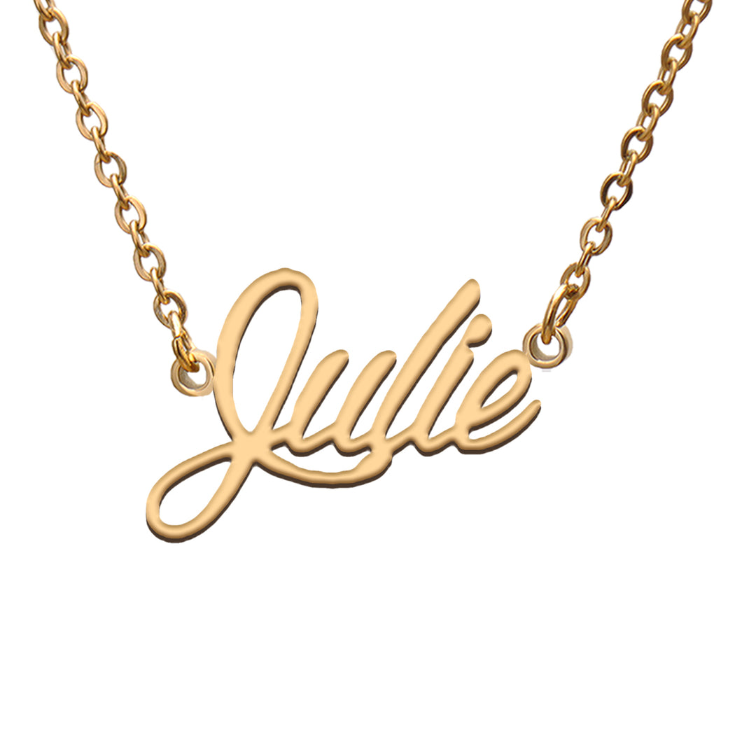 Julie Name Necklace