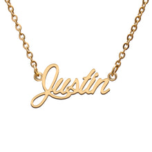 Load image into Gallery viewer, Justin Name Necklace

