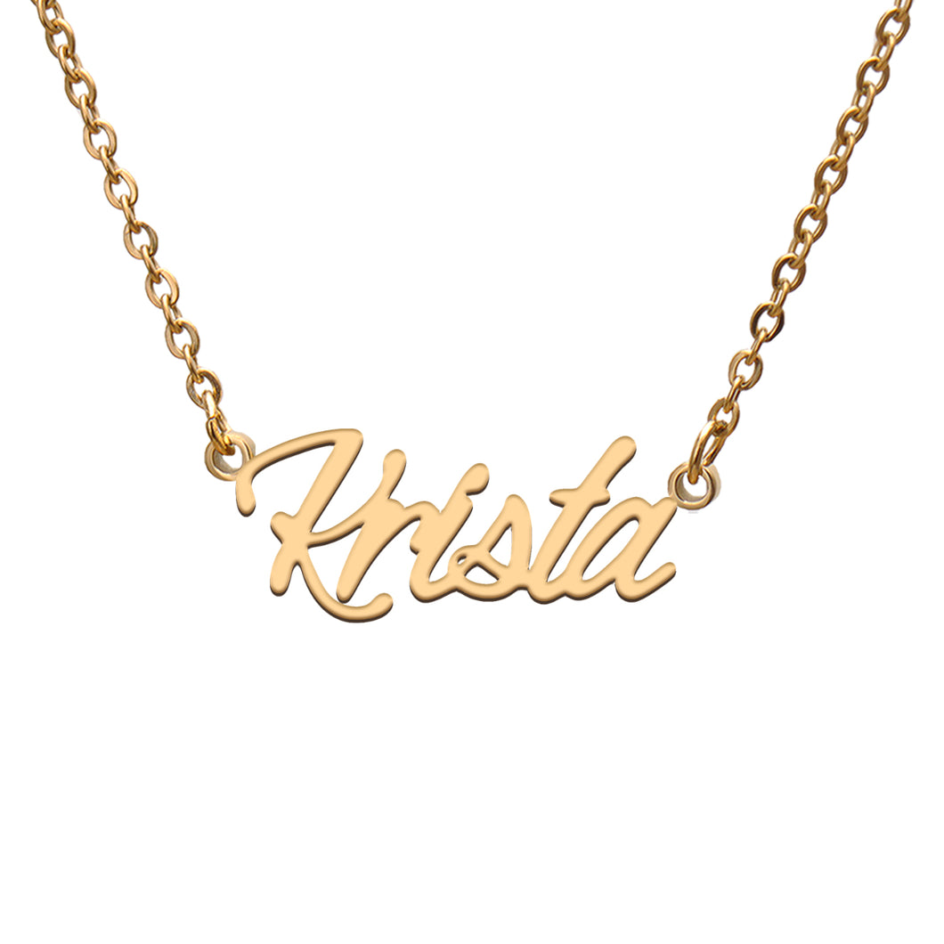 Krista Name Necklace