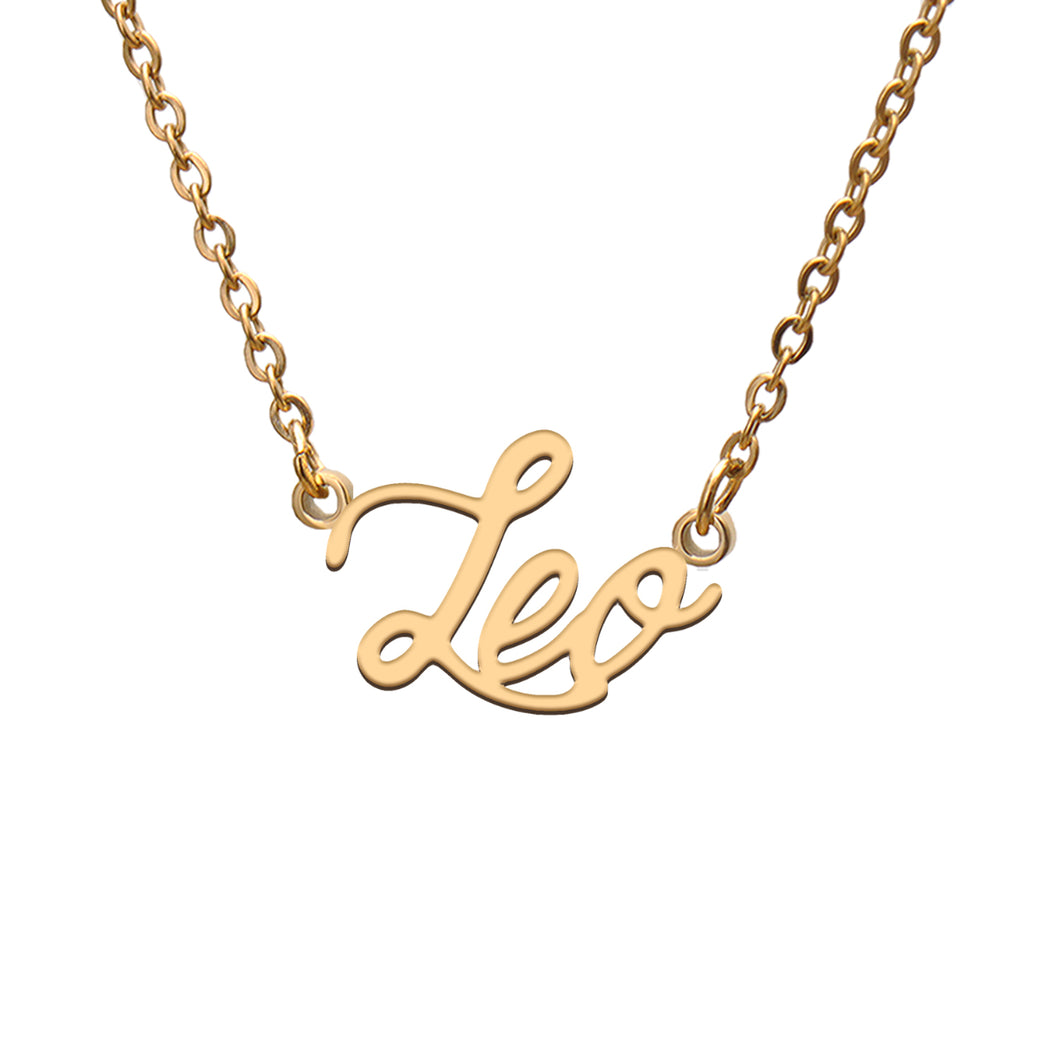 Leo Name Necklace