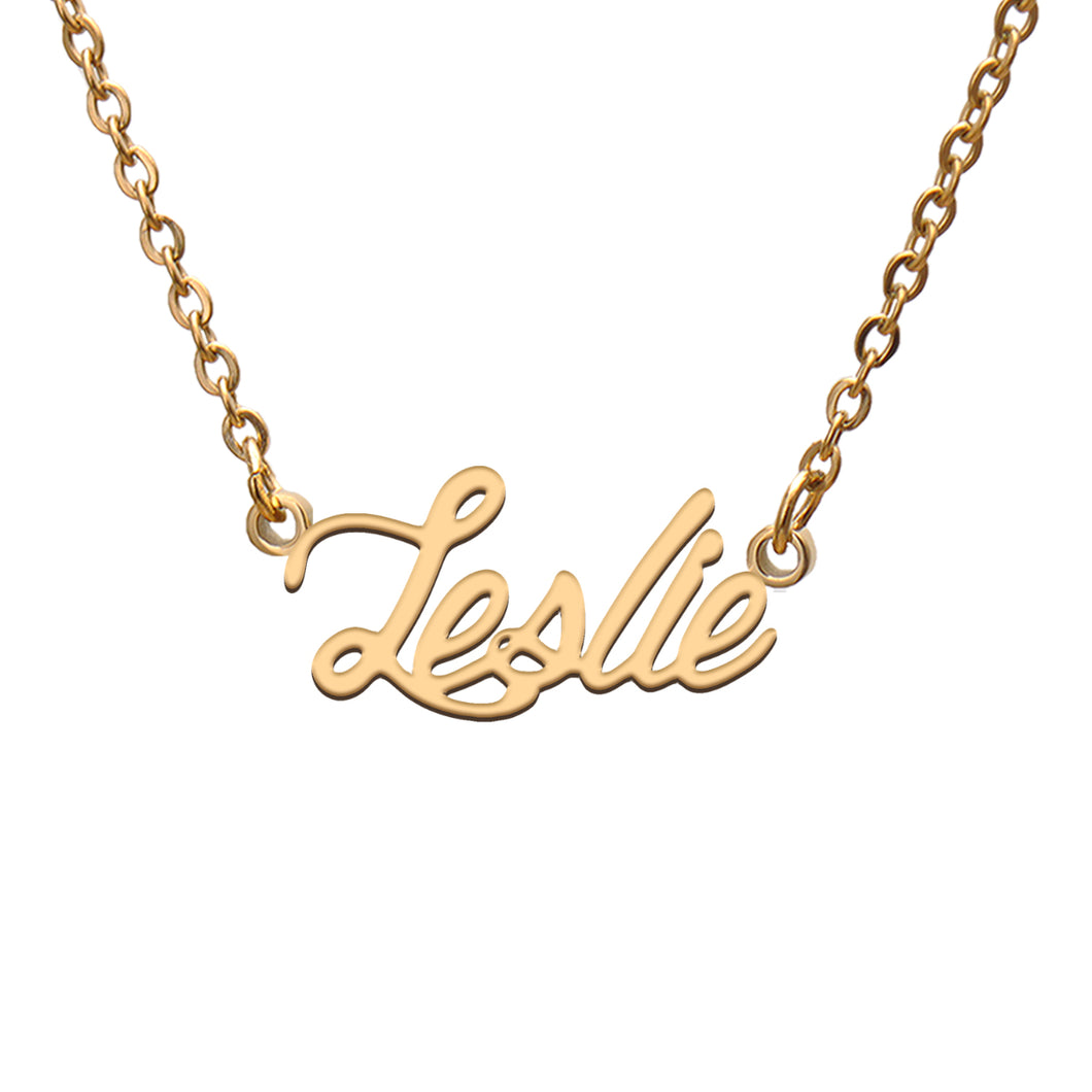 Leslie Name Necklace
