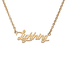 Load image into Gallery viewer, Lightning Name Necklace
