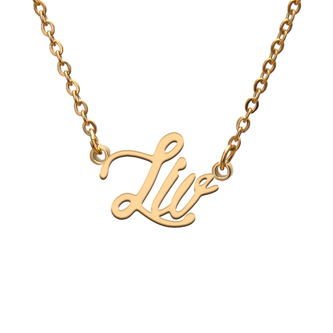 Liv Name Necklace