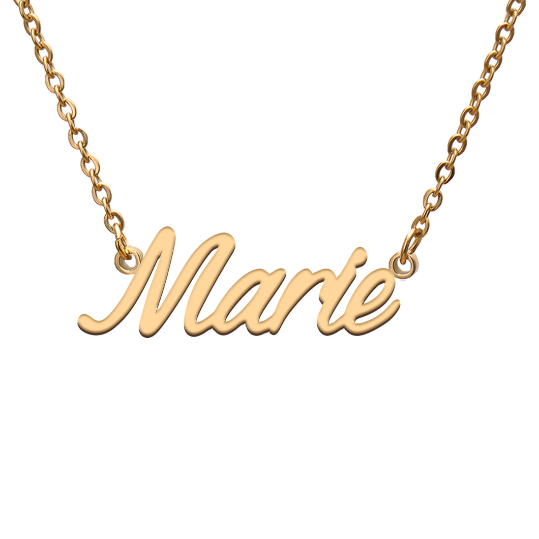 Marie Name Necklace