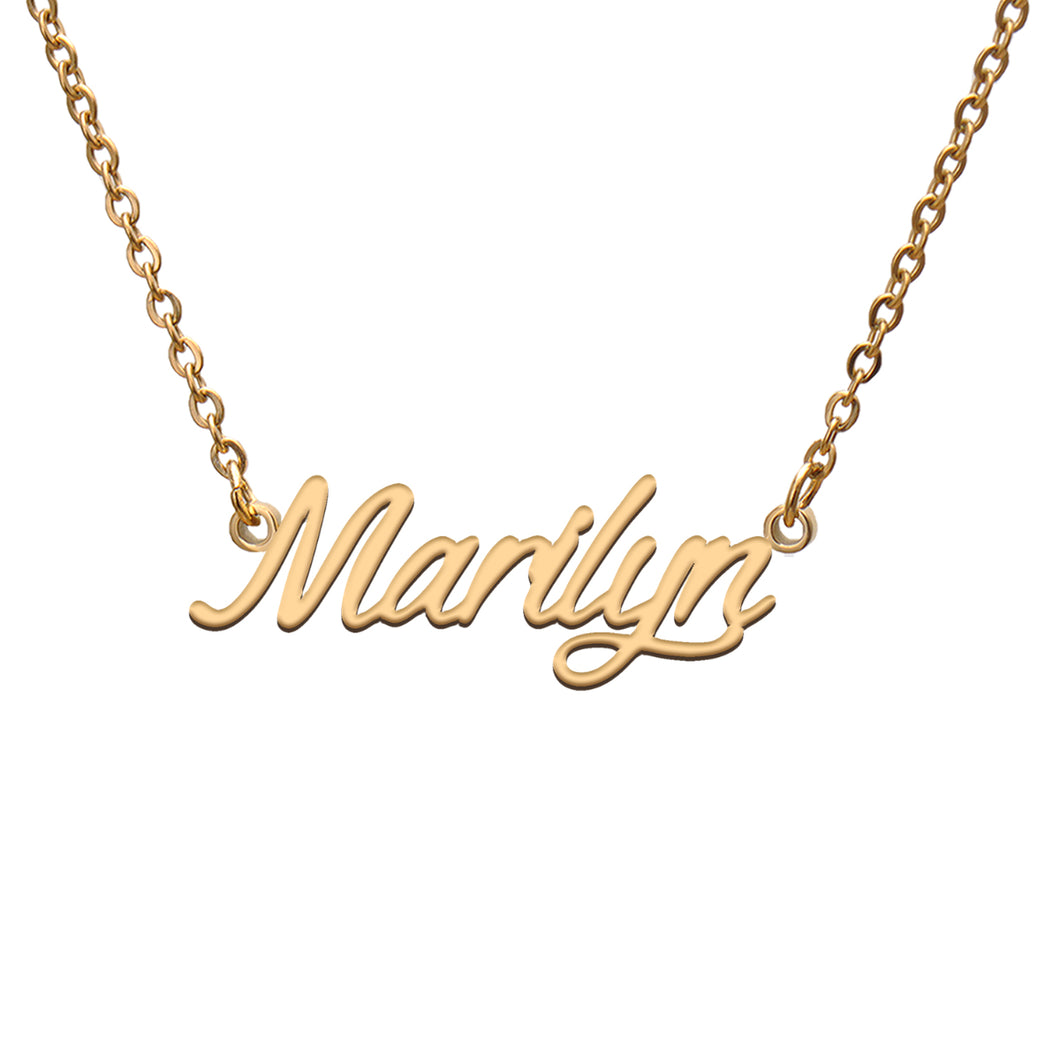 Marilyn Name Necklace
