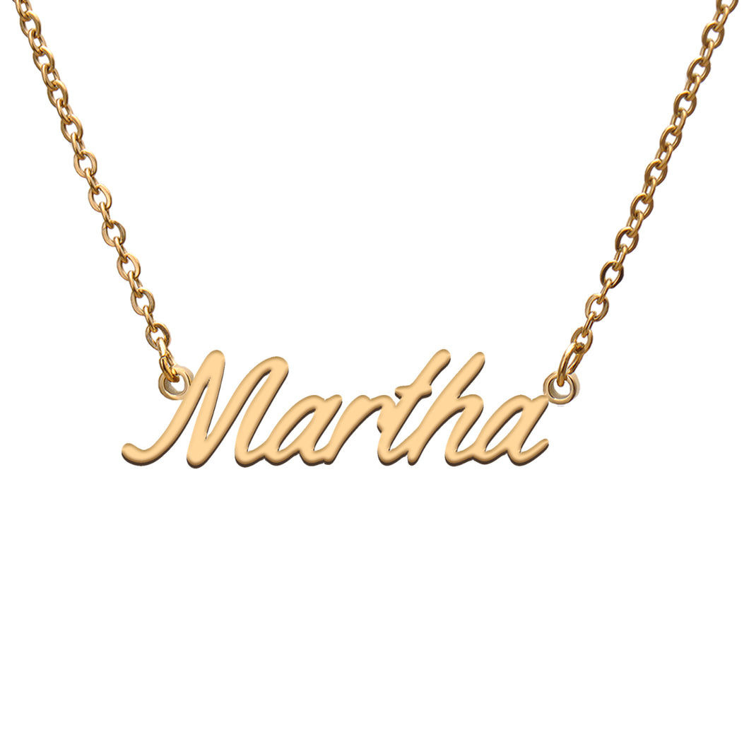 Martha Name Necklace
