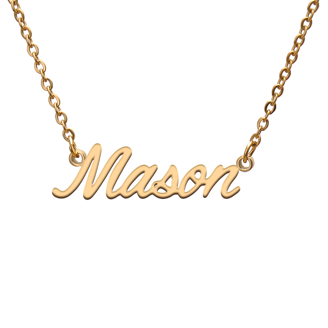 Mason Name Necklace
