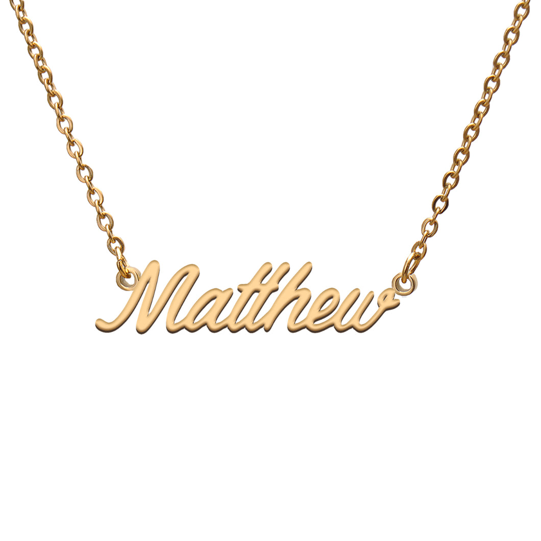 Matthew Name Necklace