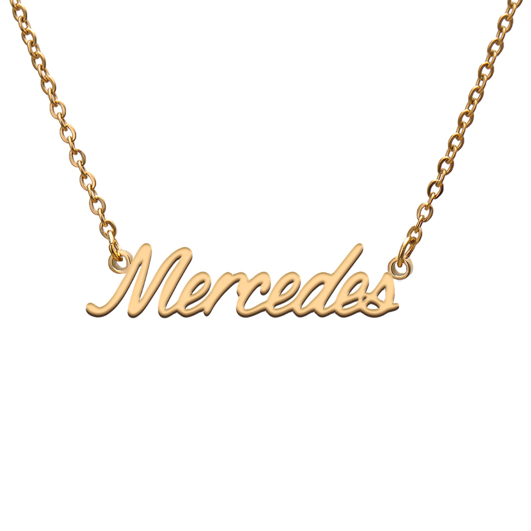 Mercedes Name Necklace