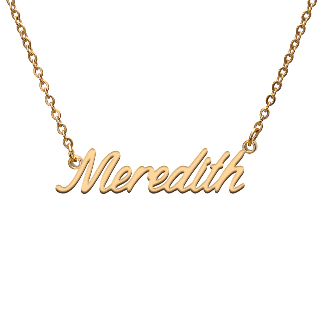 Meredith Name Necklace