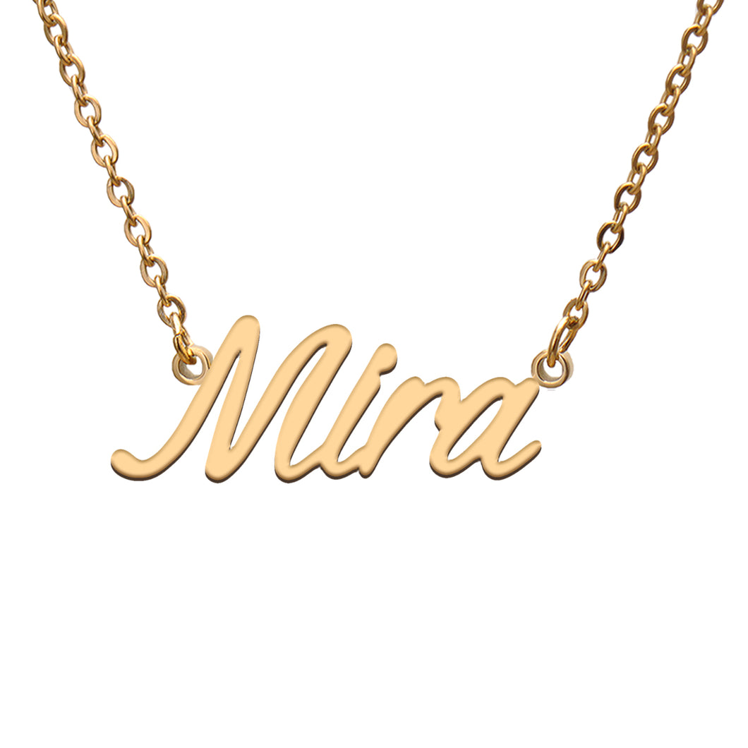 Mira Name Necklace